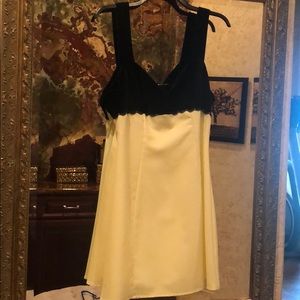 💋Velvet Top Yellow Dress Custom Made